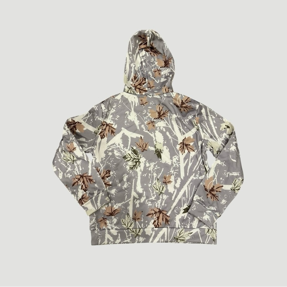 Camo Hoodie Pullover | Neutral Woodland Camouflage